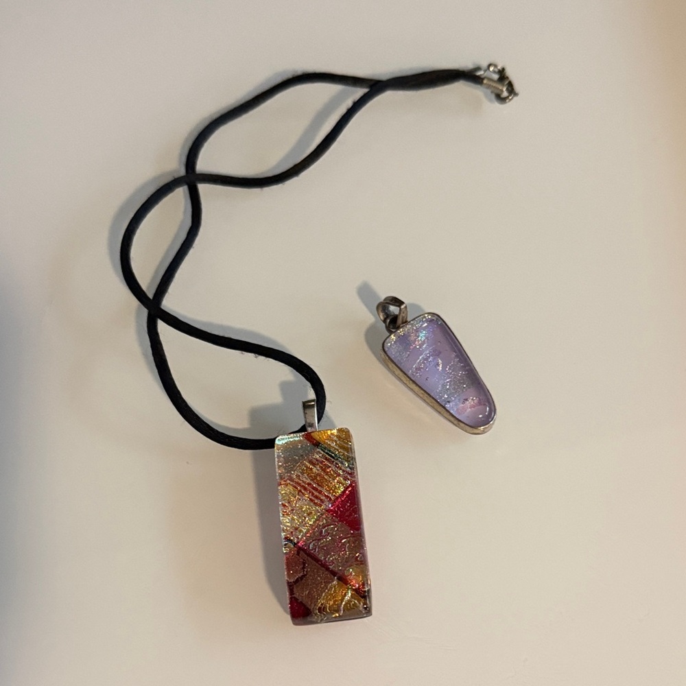 Red and Purple Pendant Necklaces from Sedona AZ